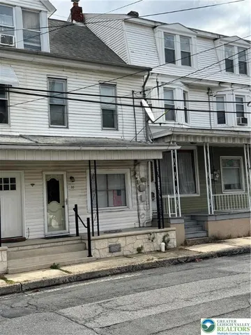 a front view of a house