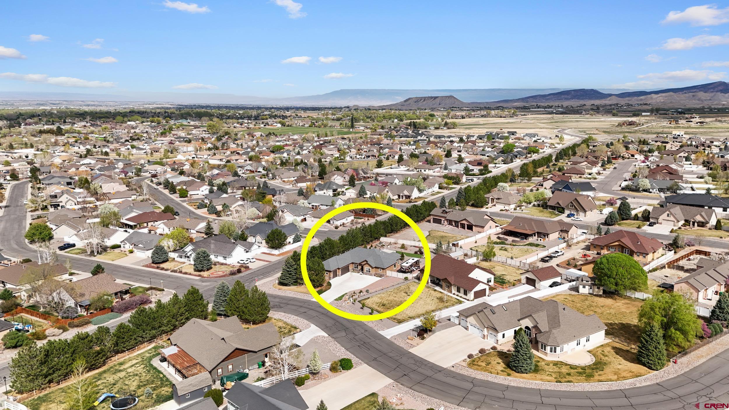 2042 Constitution Loop Montrose, CO 81401 - Photo 38 of 42 an aerial view of a residential houses with outdoor space