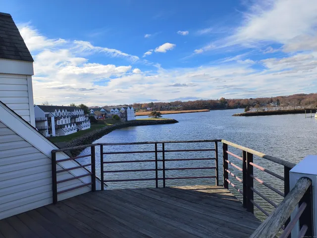a view of a terrace with sky view