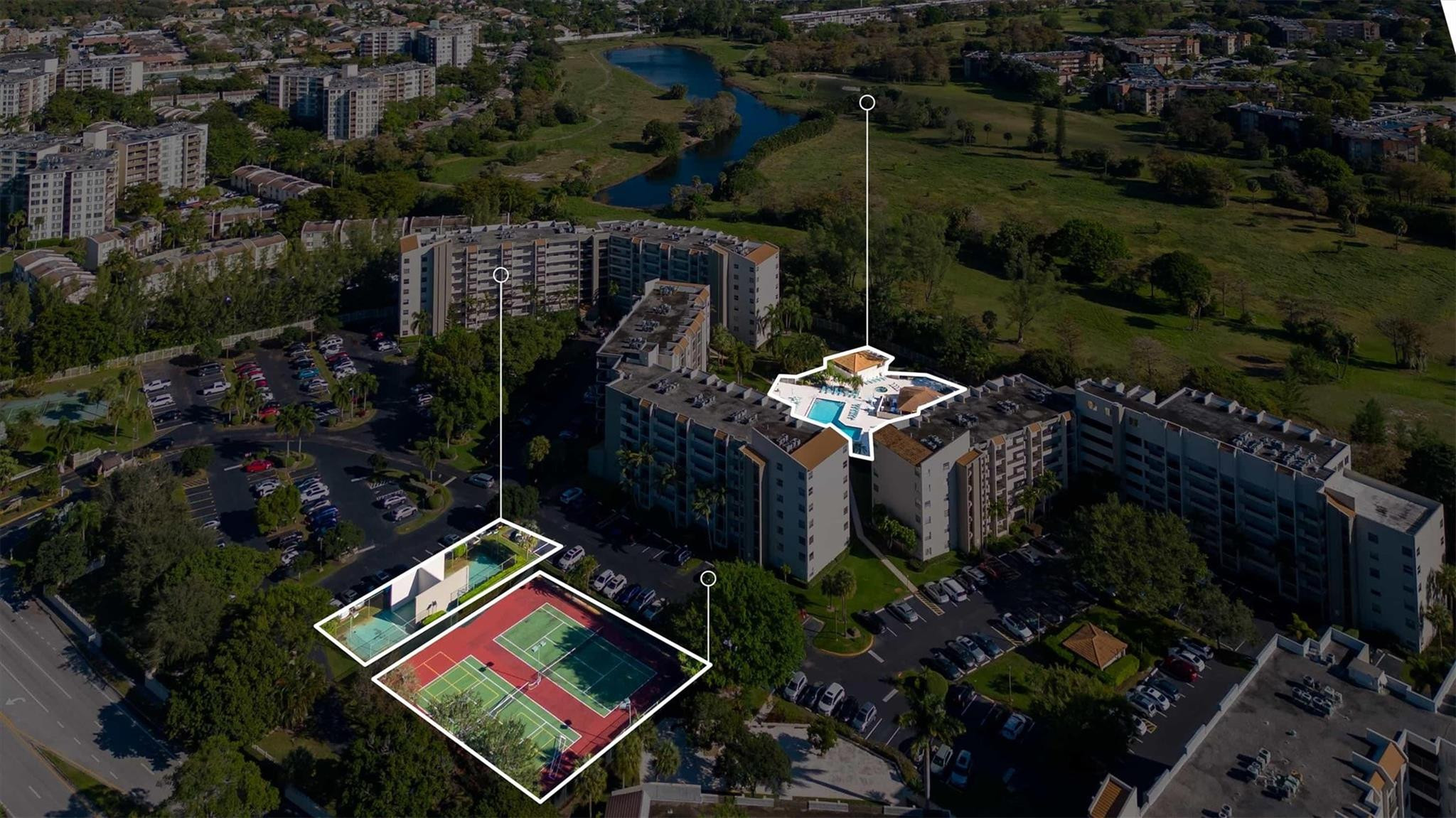 3910 Inverrary Boulevard, Unit 708B Lauderhill, FL 33319 - Photo 48 of 58 an aerial view of a houses with street