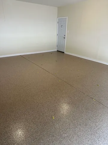 an empty room with a natural light