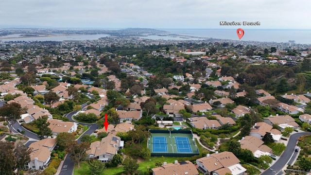 an aerial view of a city