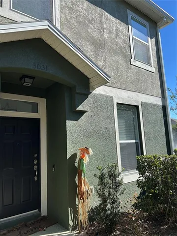 a front view of a house