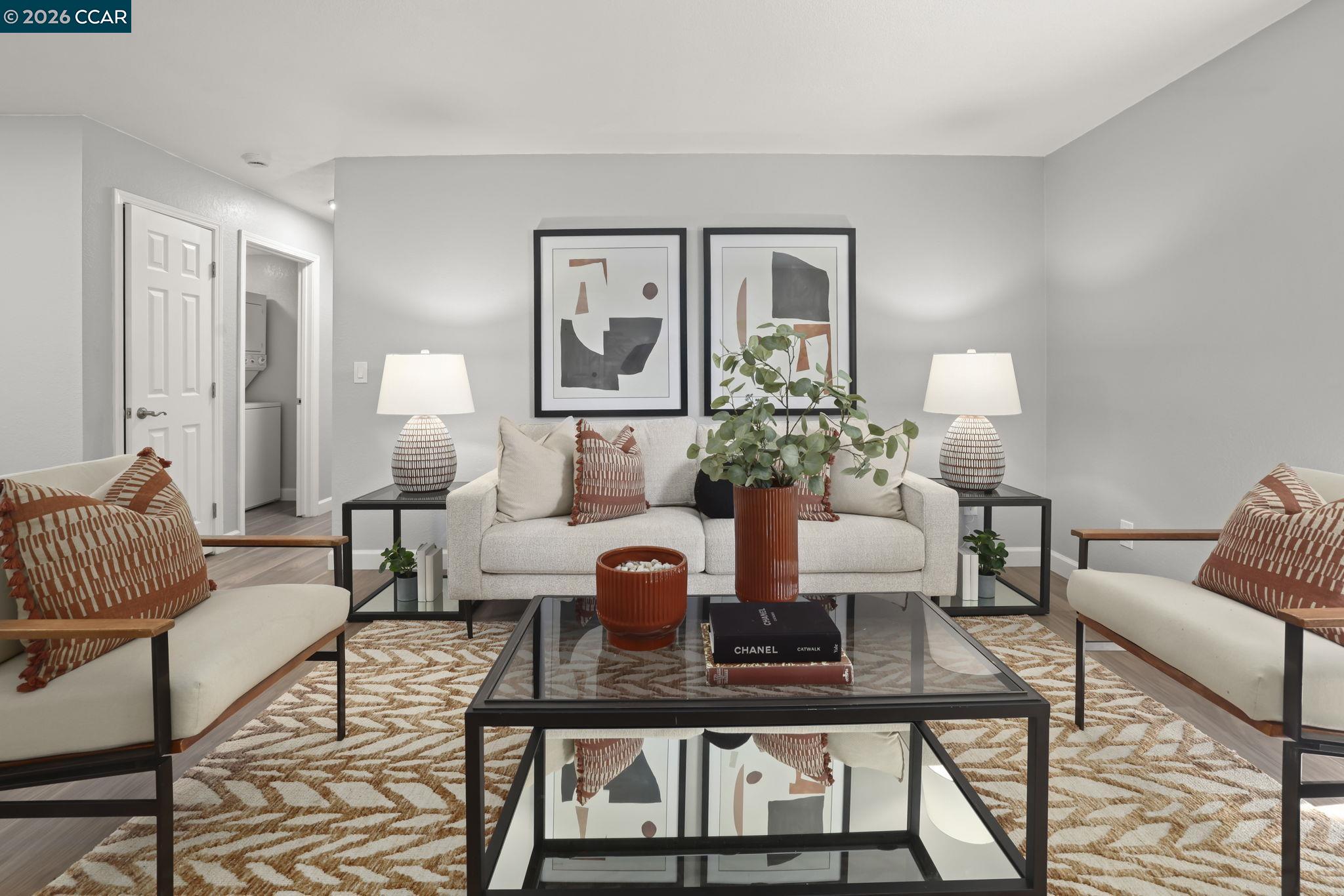 1505 Kirker Pass Road, Unit 164 Concord, CA 94521 - Photo 14 of 29 a living room with furniture and a potted plant on table