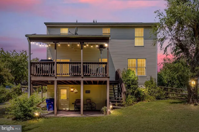 front view of a house with a small yard