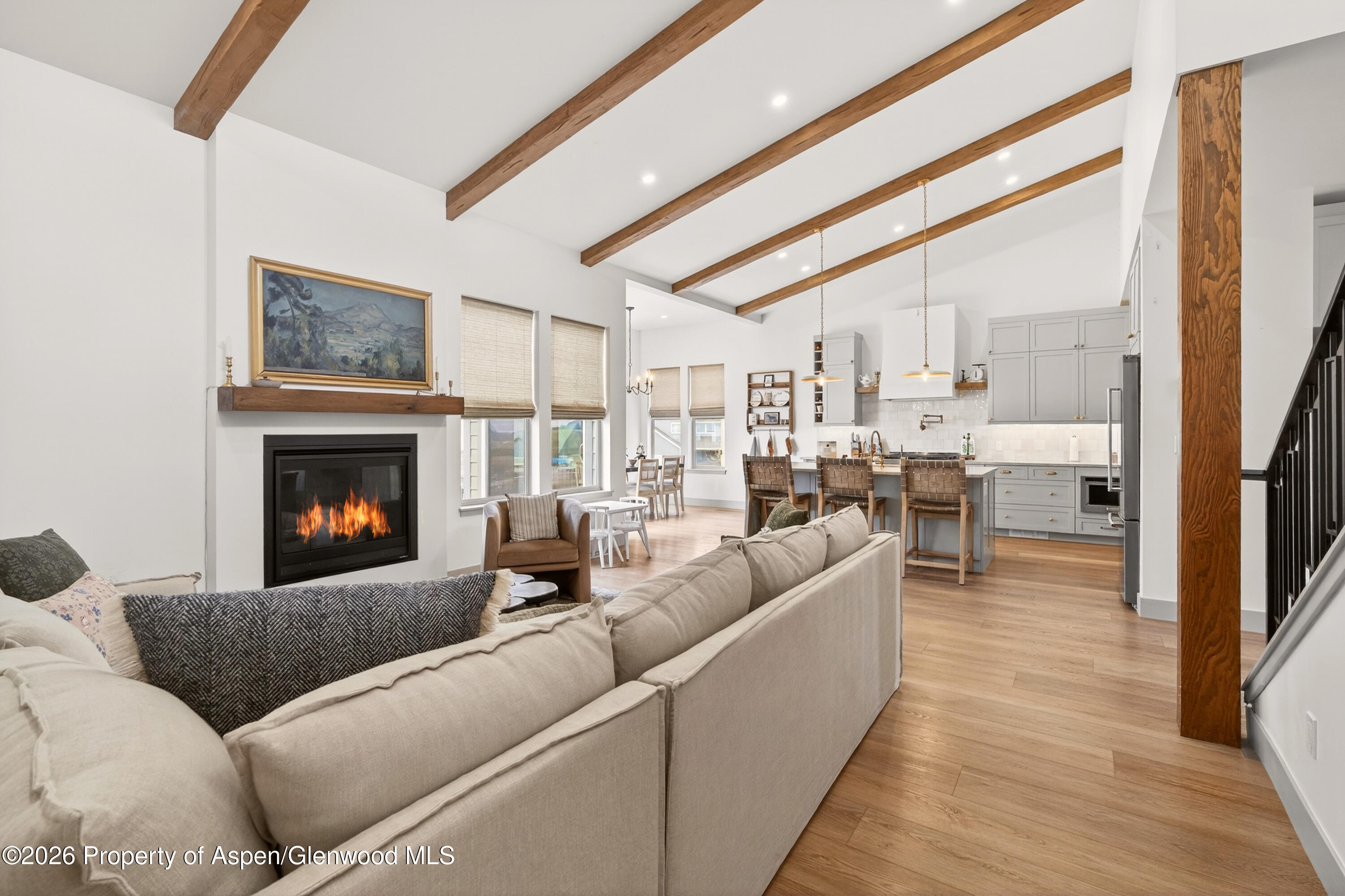 1395 Rifle Heights Drive Rifle, CO 81650 - Photo 21 of 35 a living room with furniture and a fireplace