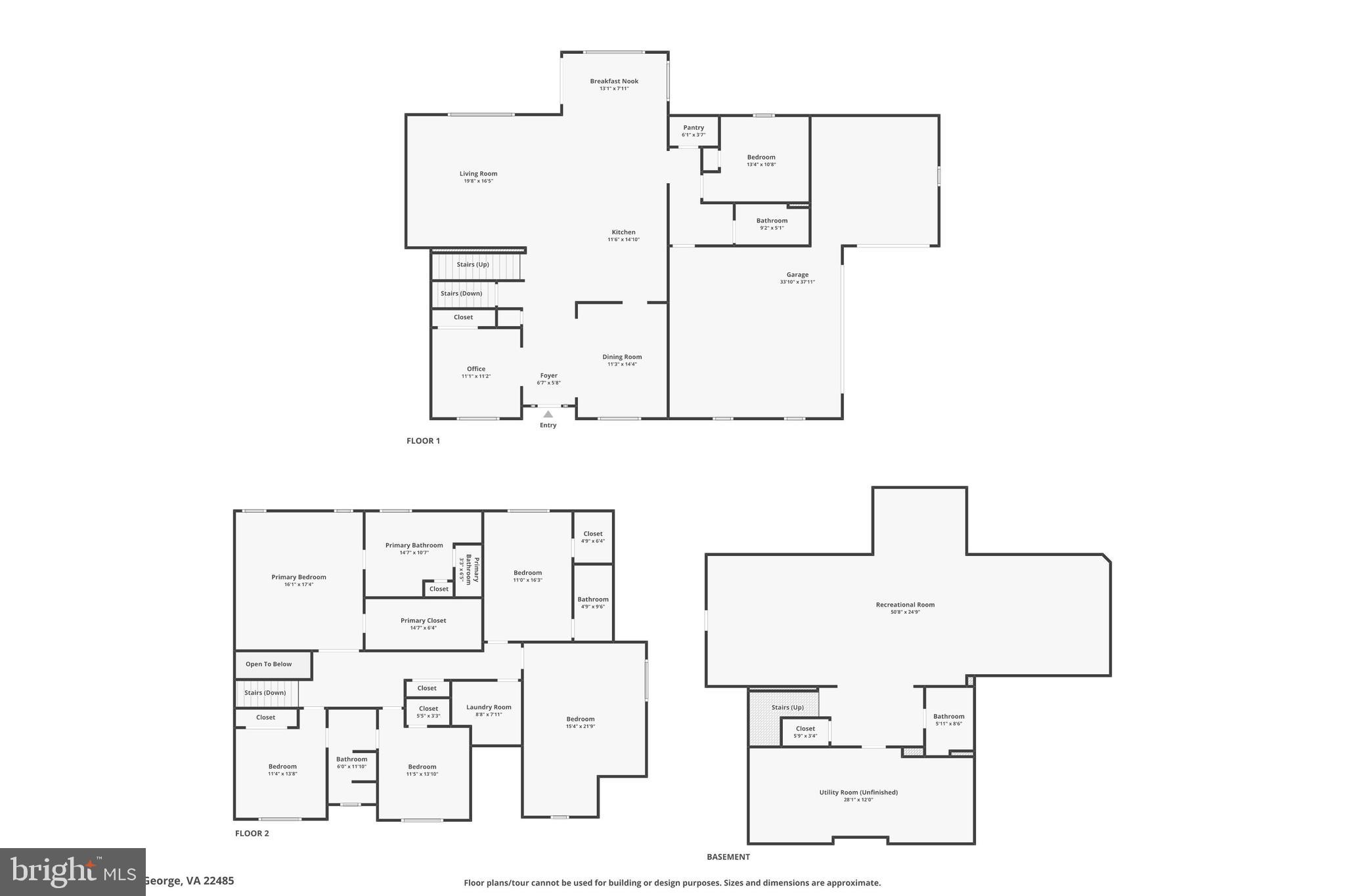 9092 Caledon Road King George, VA 22485 - Photo 76 of 79 Combined Floor Plan