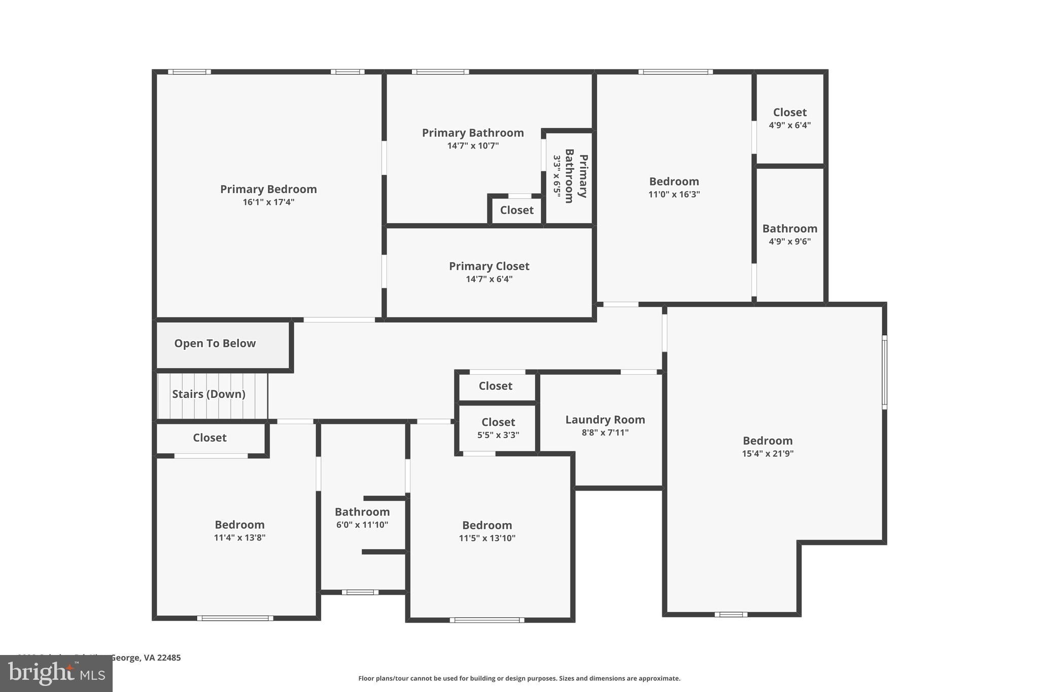 9092 Caledon Road King George, VA 22485 - Photo 79 of 79 Upstairs Floor Plan