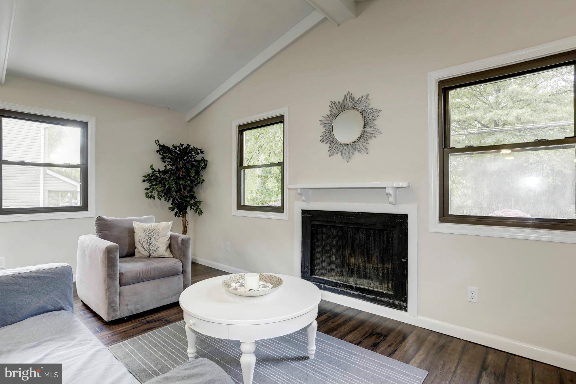 1711 Ridgely Road Edgewater, MD 21037 - Photo 9 of 22 Living Room with fireplace