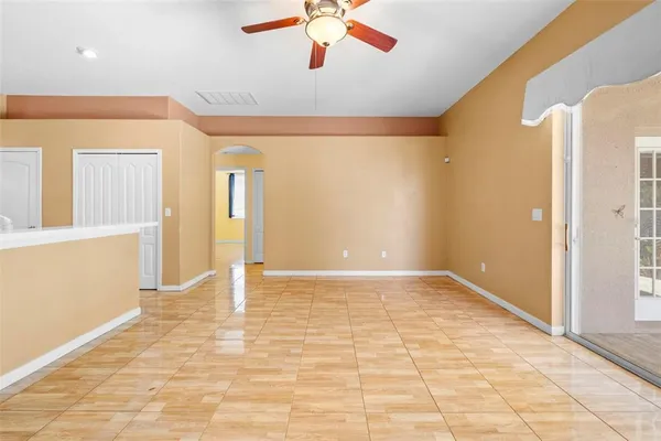 a view of an empty room