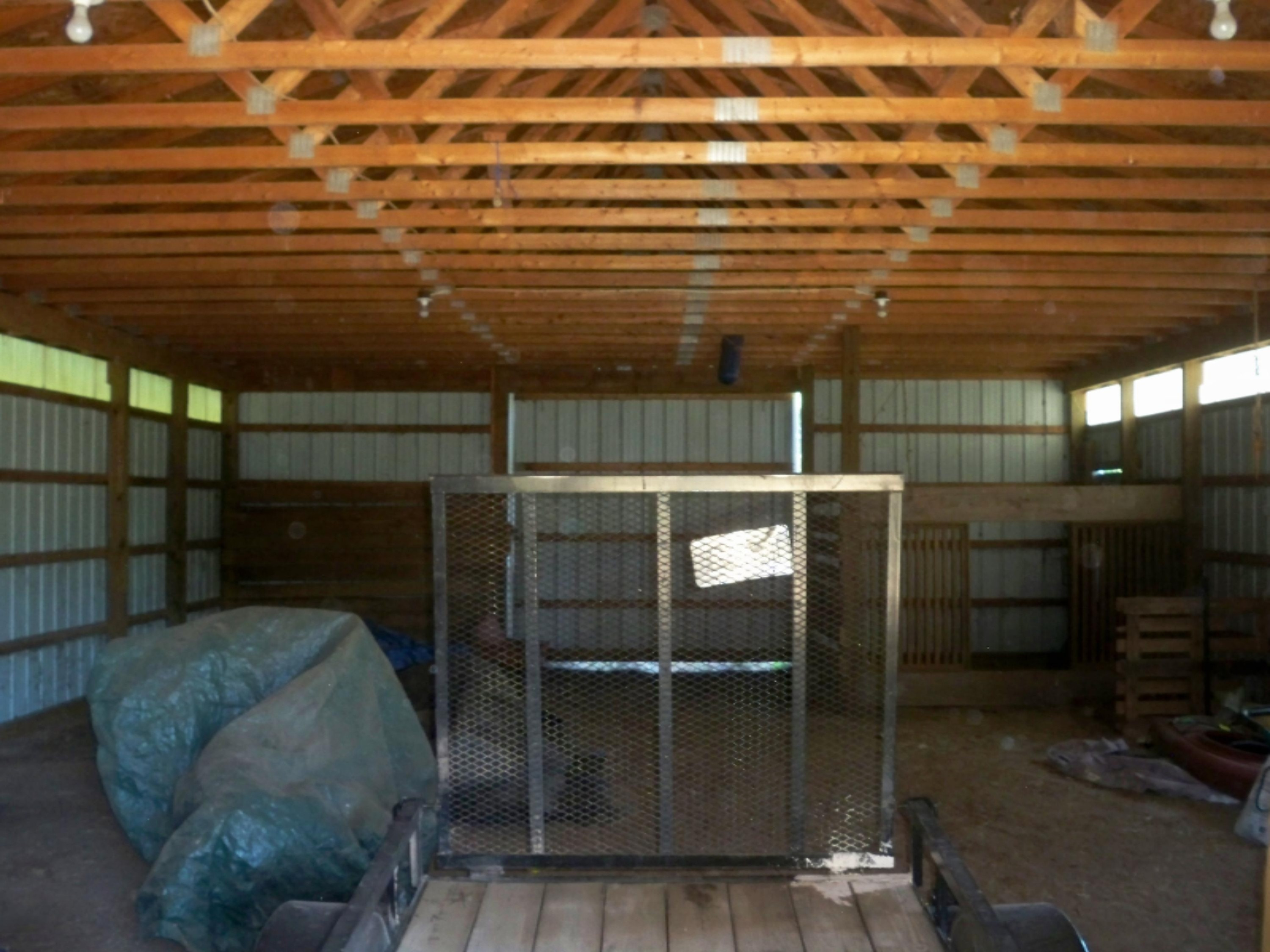 1675 South Darr Road Scottville, MI 49454 - Photo 29 of 31 pole barn interior