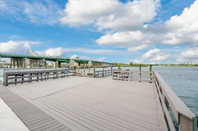 a view of a balcony with lake view