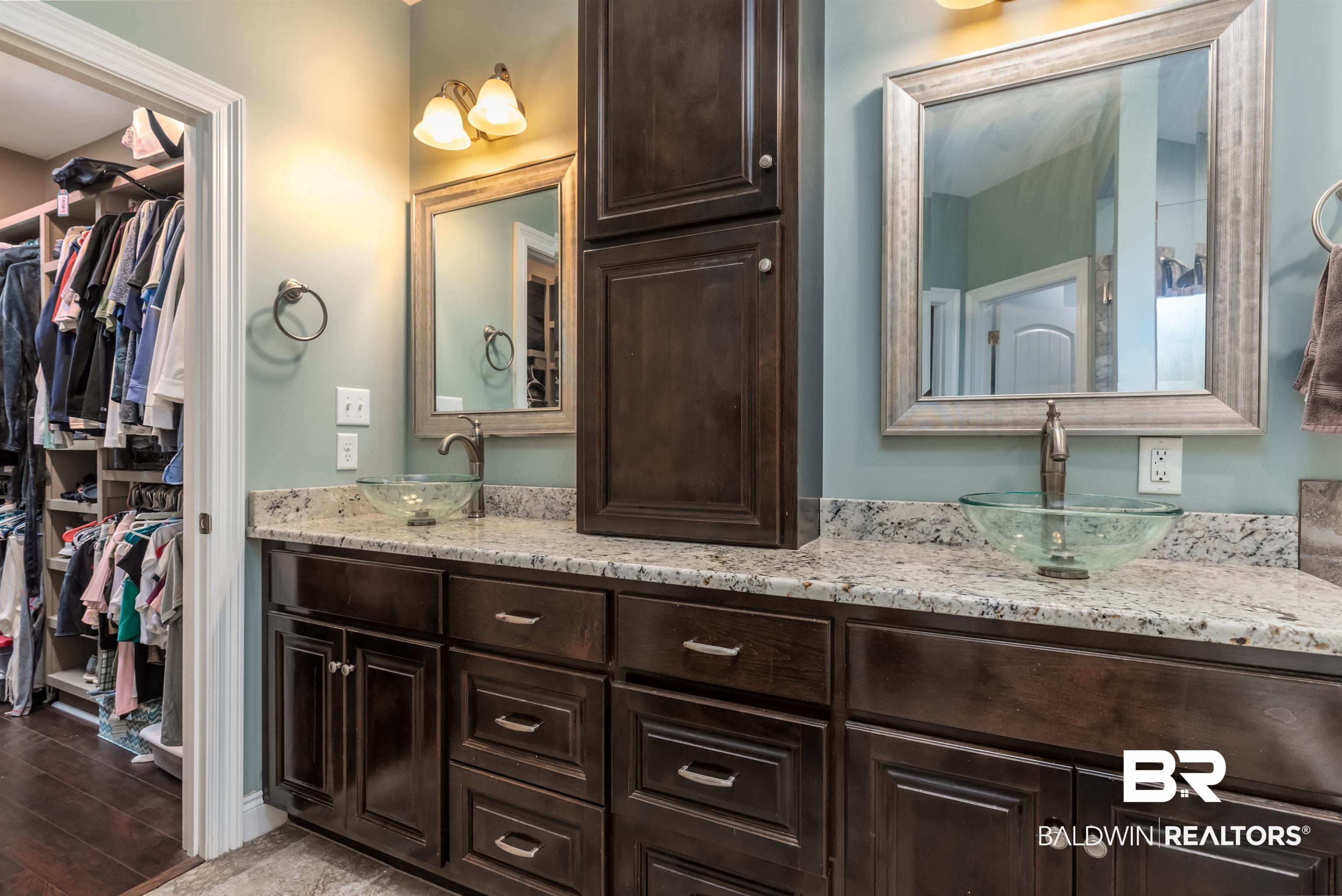 965 Henckley Avenue Mobile, AL 36609 - Photo 13 of 30 Bathroom featuring vanity and wood-type flooring