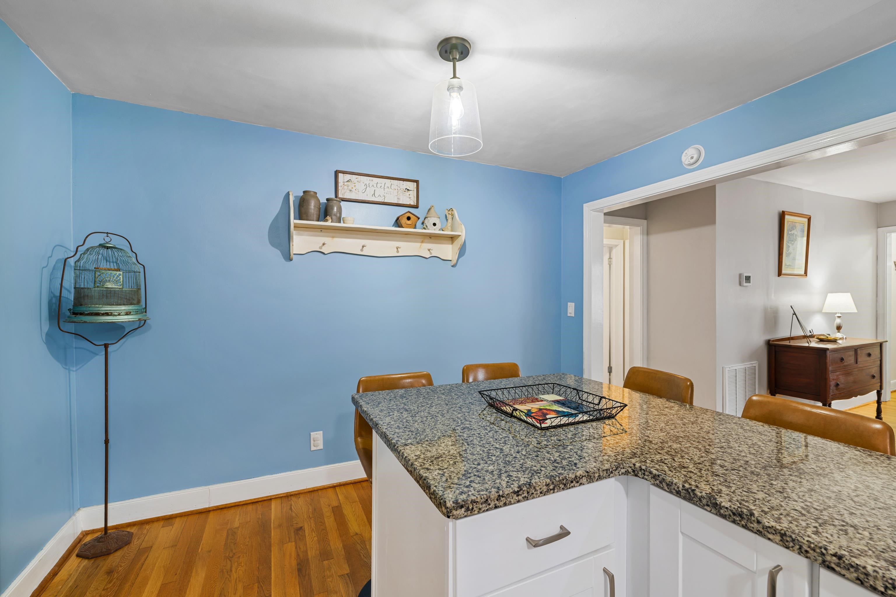 212 Alphin Avenue Waynesboro, VA 22980 - Photo 25 of 63 a bathroom with a granite countertop sink and a mirror