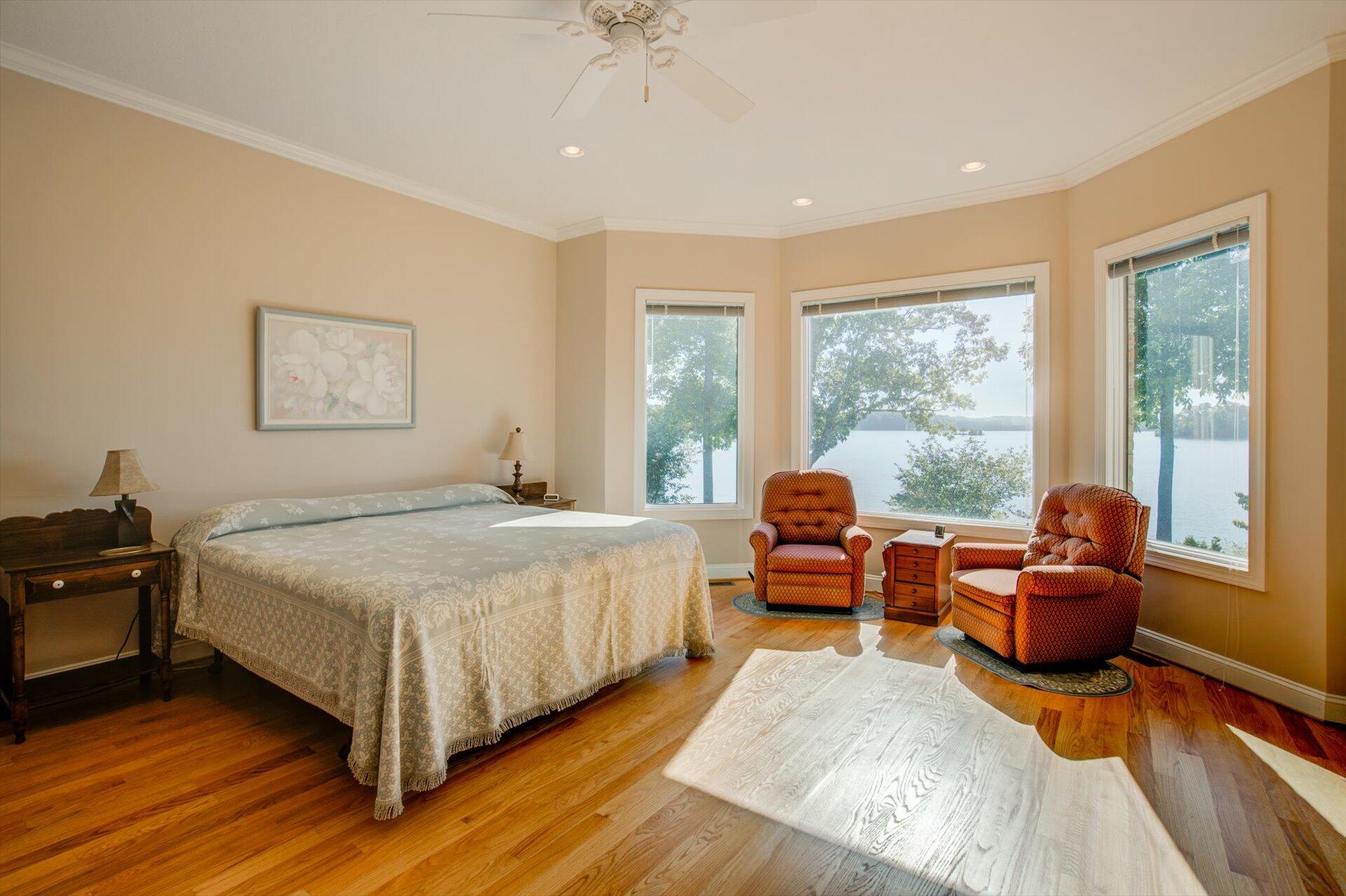 249 Pine Bay Drive Union Hall, VA 24176 - Photo 25 of 62 a bedroom with a bed and a couch