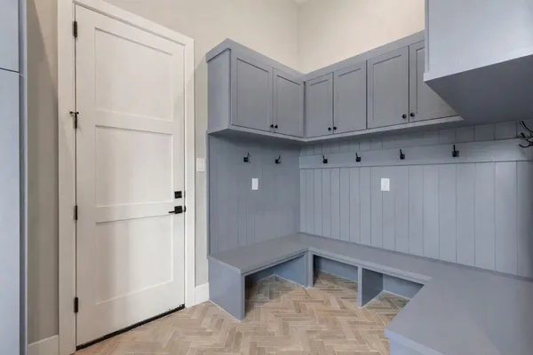 a bed room with a bed and a window