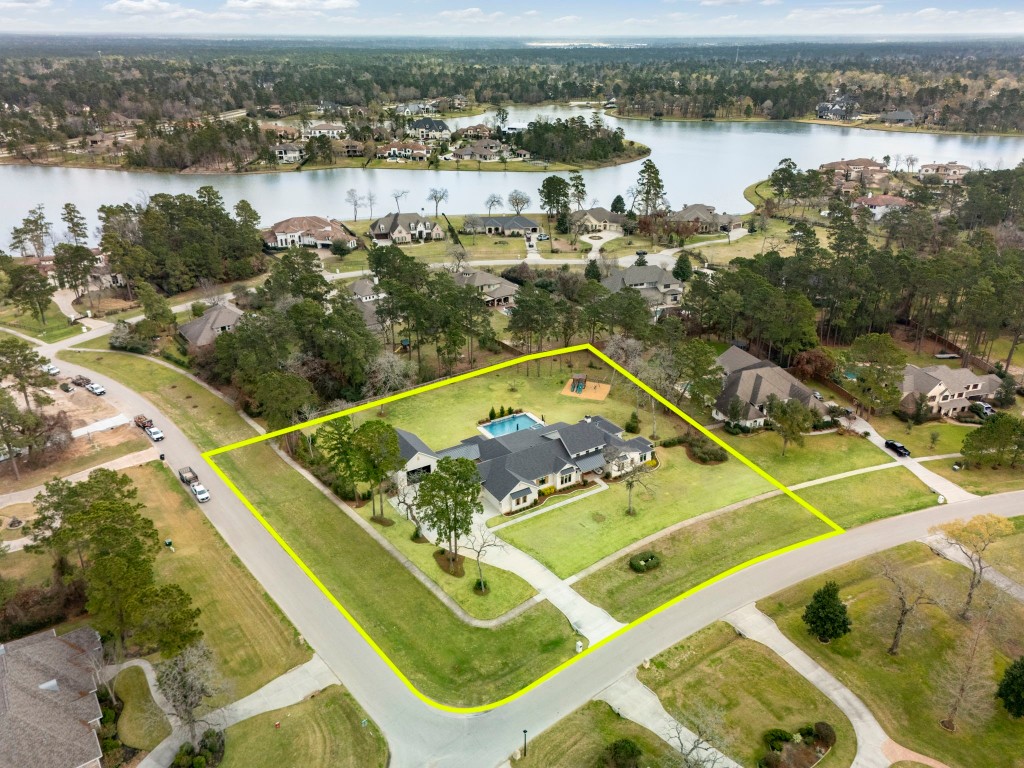 27318 Blue Cedar Lane Spring, TX 77386 - Photo 44 of 45 Ariel view of home situated on a double lot.