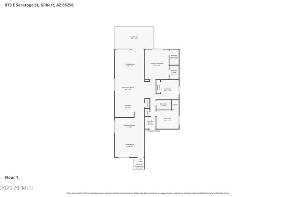 $499,900 | 873 East Saratoga Street, Gilbert, AZ 85296