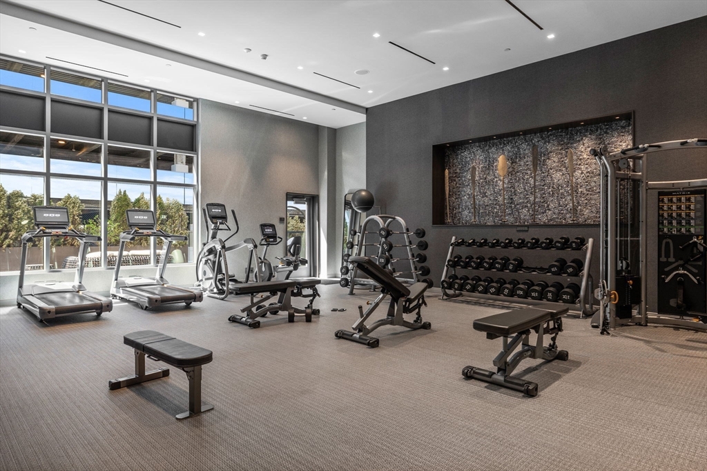 375 Canal Street, Unit PH101 Somerville, MA 02145 - Photo 23 of 39 a view of a room with gym equipment