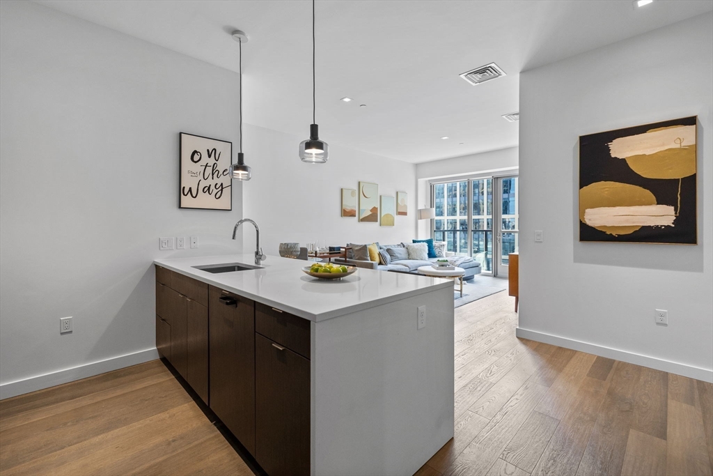 375 Canal Street, Unit PH101 Somerville, MA 02145 - Photo 9 of 39 a kitchen with a sink and a refrigerator