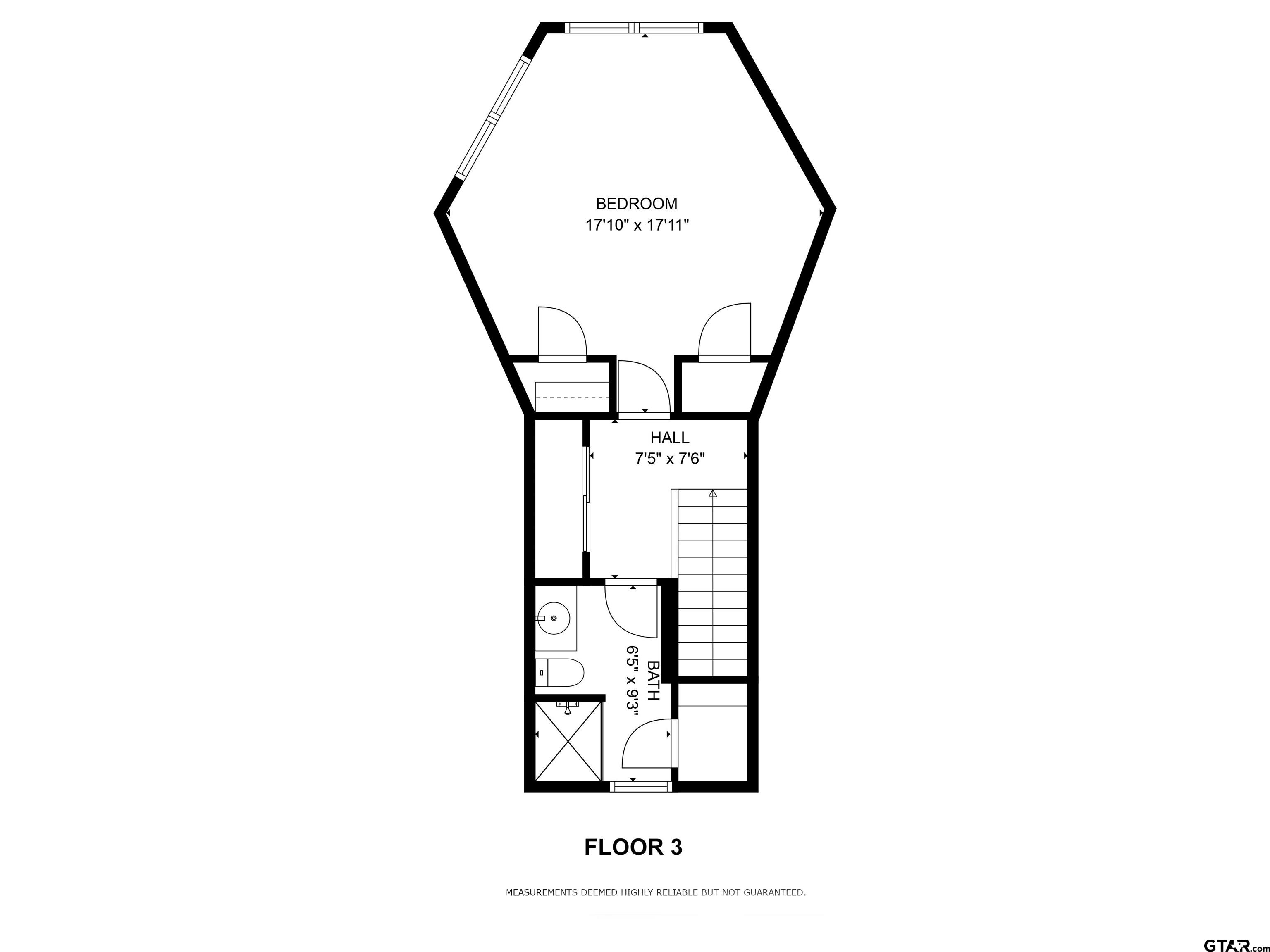 18862 Big Timber Road Tyler, TX 75703 - Photo 10 of 33 a view of staircase with a white wall and a painting