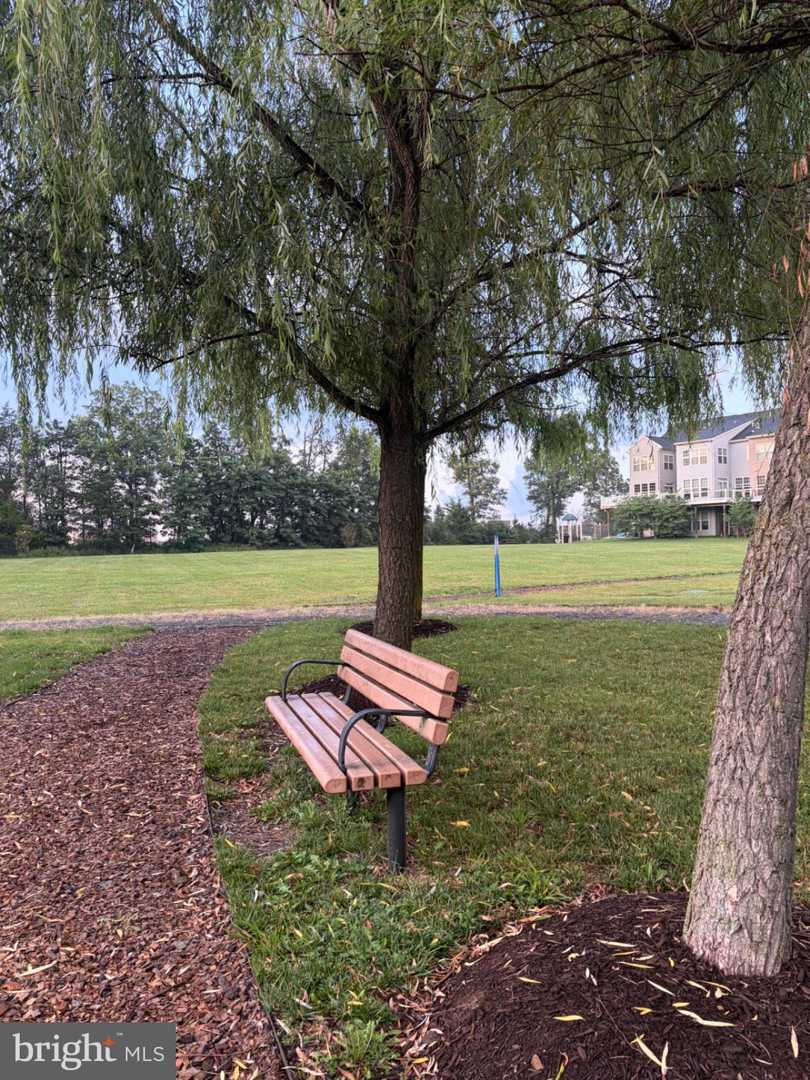 25333 Wakestone Terrace Chantilly, VA 20152 - Photo 108 of 109 Tranquil park bench under trees.