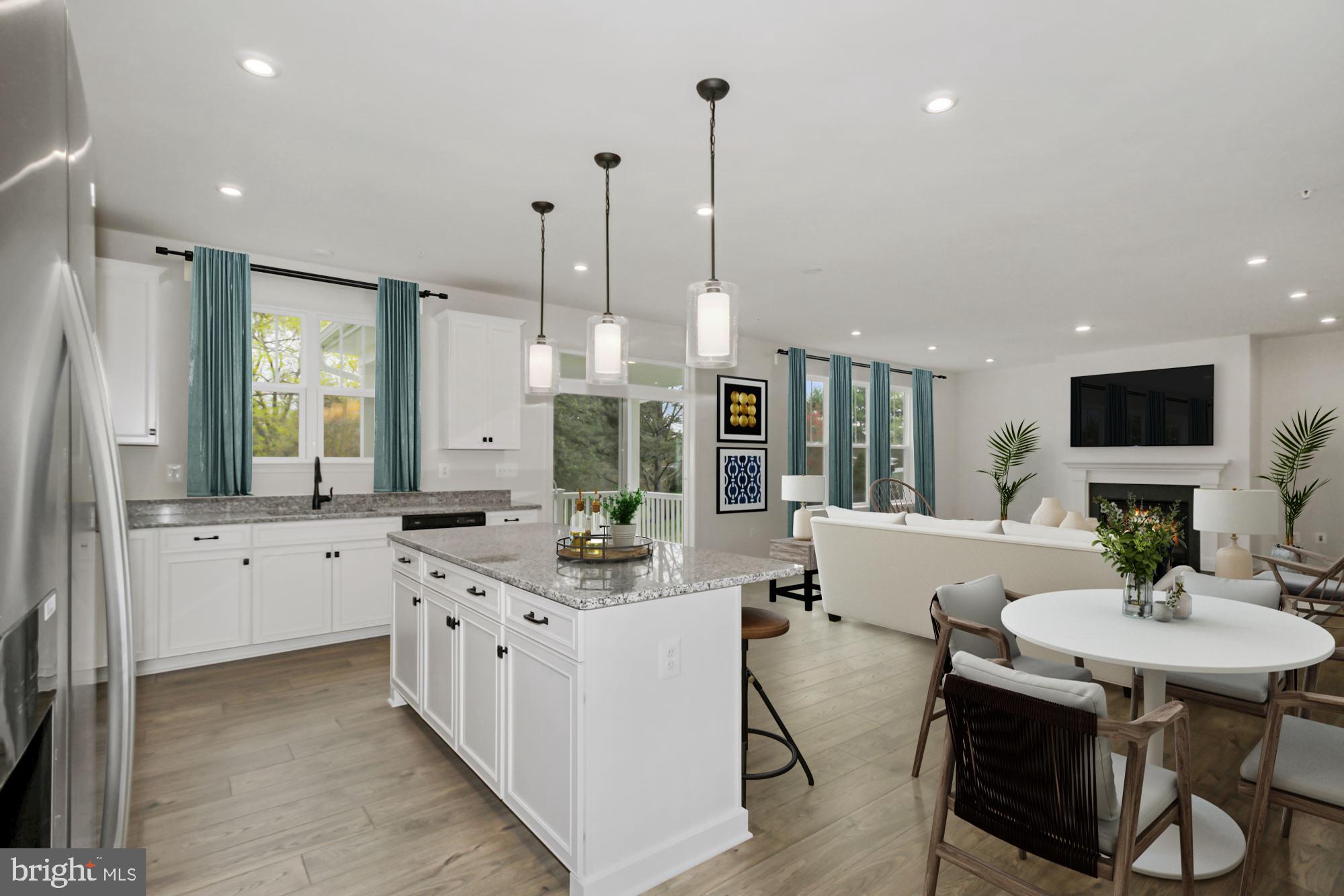 Open Concept Kitchen and Family Room