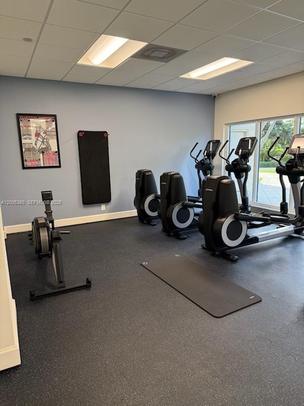 4001 North Ocean Boulevard, Unit 702 Boca Raton, FL 33431 - Photo 54 of 56 a view of a room with gym equipment