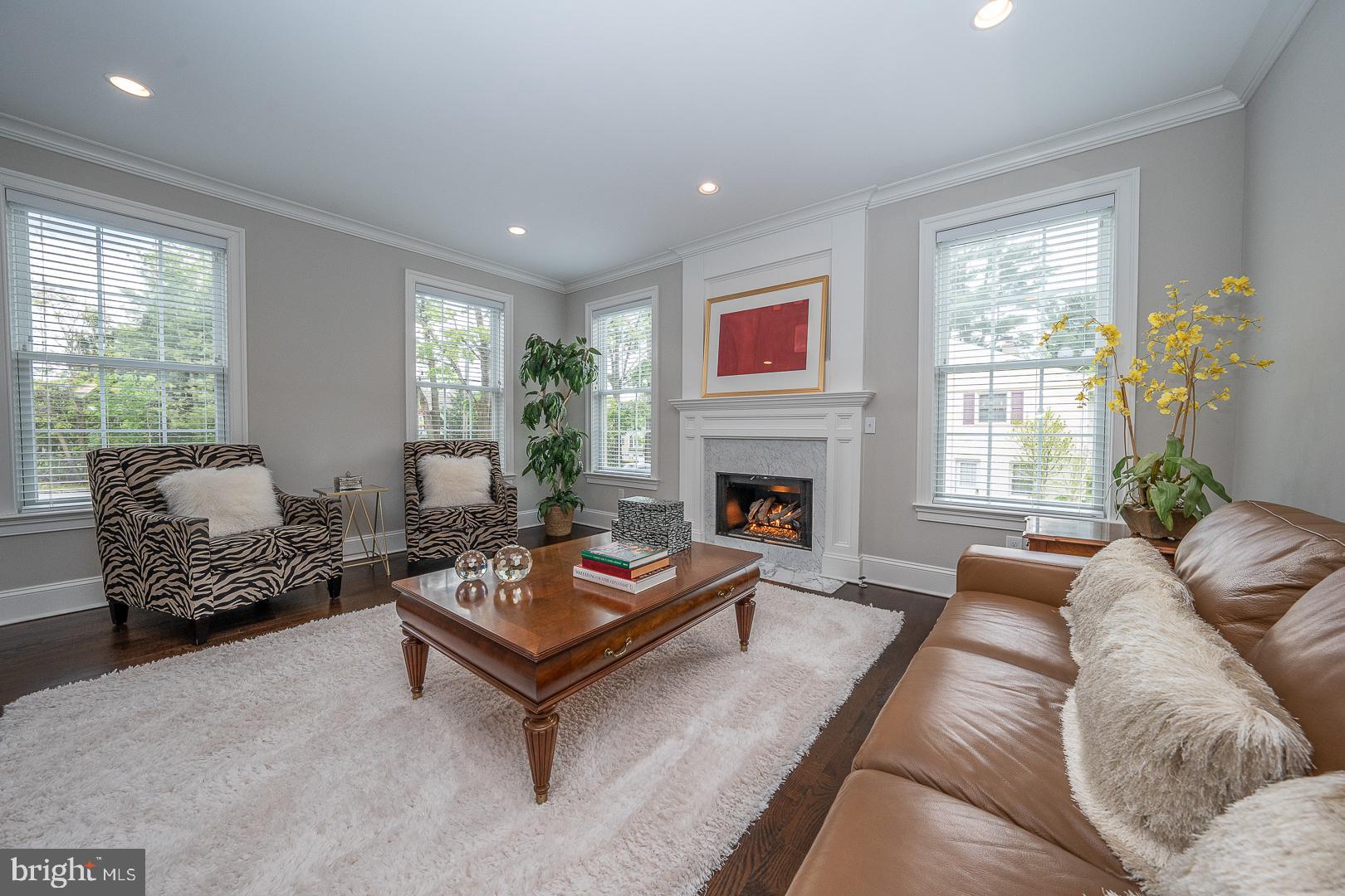 792 North Wayne Avenue Wayne, PA 19087 - Photo 4 of 53 Formal Living Room with marble Gas Fireplace