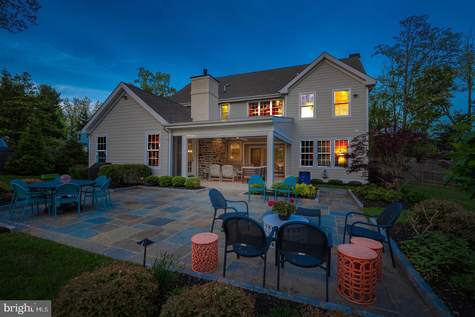 792 North Wayne Avenue Wayne, PA 19087 - Photo 49 of 53 Patio at sunset