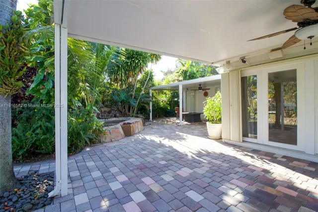 a house view with a outdoor space