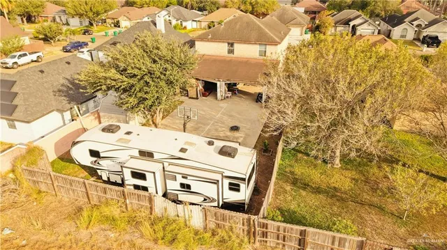 a aerial view of a large buildings