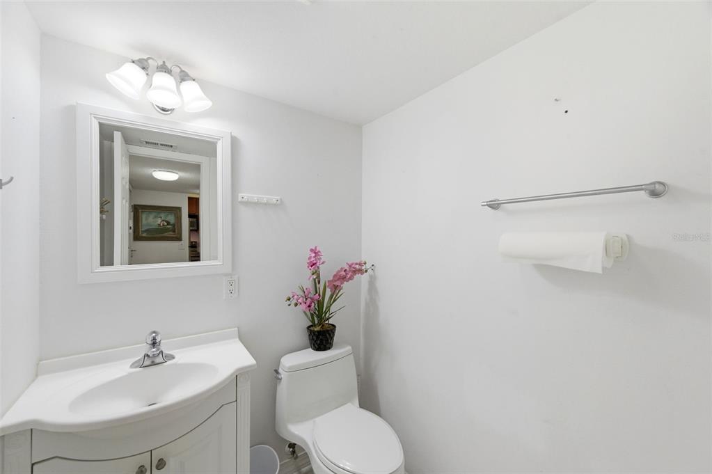 11485 Oakhurst Road, Unit 200208 Largo, FL 33774 - Photo 17 of 25 a bathroom with a sink mirror and toilet
