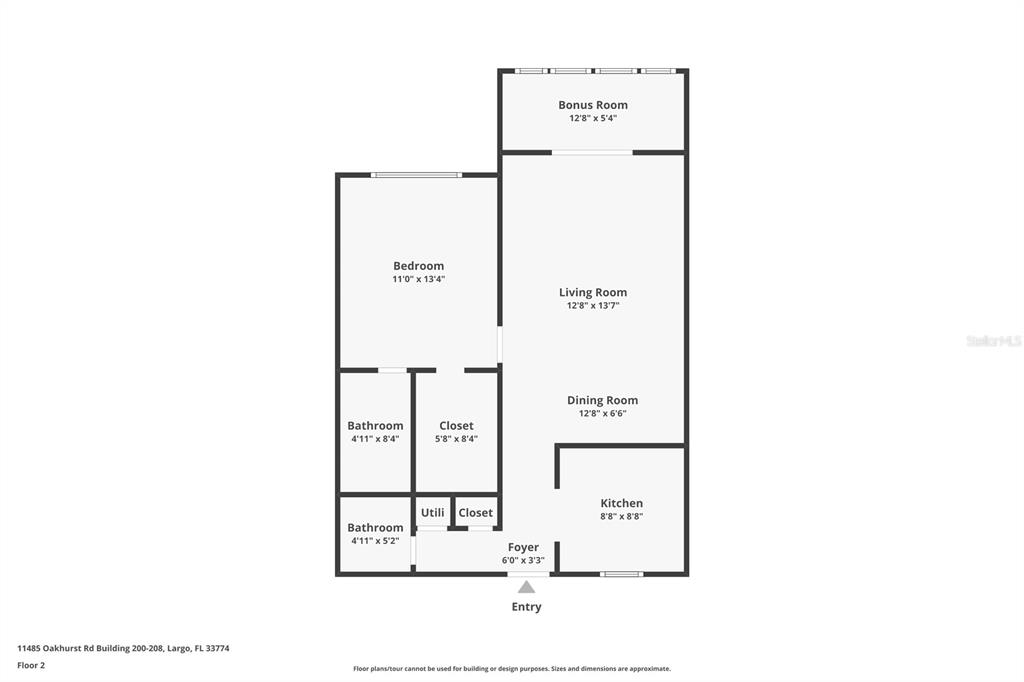 11485 Oakhurst Road, Unit 200208 Largo, FL 33774 - Photo 25 of 25 a picture of a floor plan