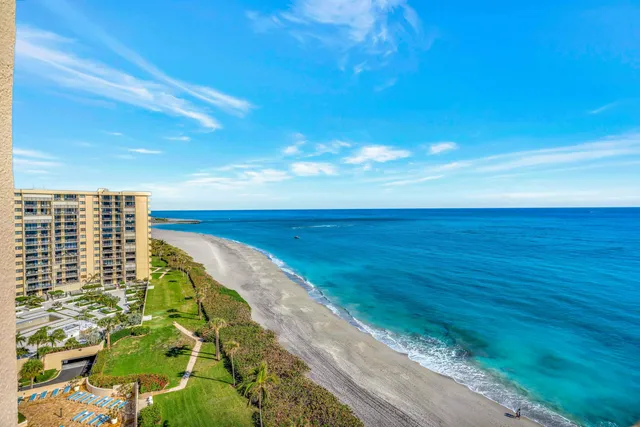 a view of an ocean beach