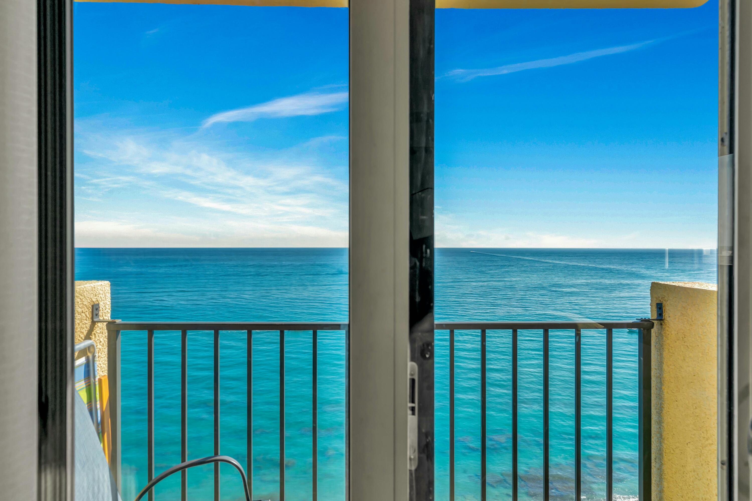 100 Ocean Trail Way, Unit 1201 Jupiter, FL 33477 - Photo 34 of 61 a view of a balcony with an ocean view