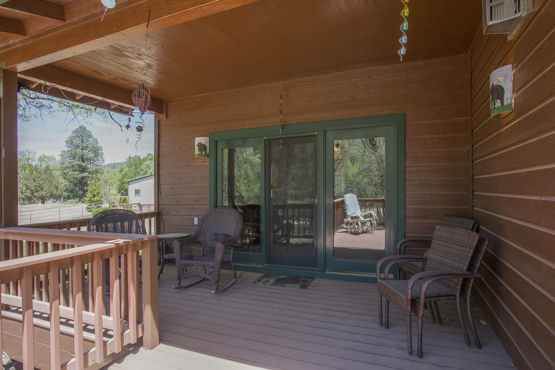 9247 Juniper Road Strawberry, AZ 85544 - Photo 20 of 54 Deck off Master Retreat