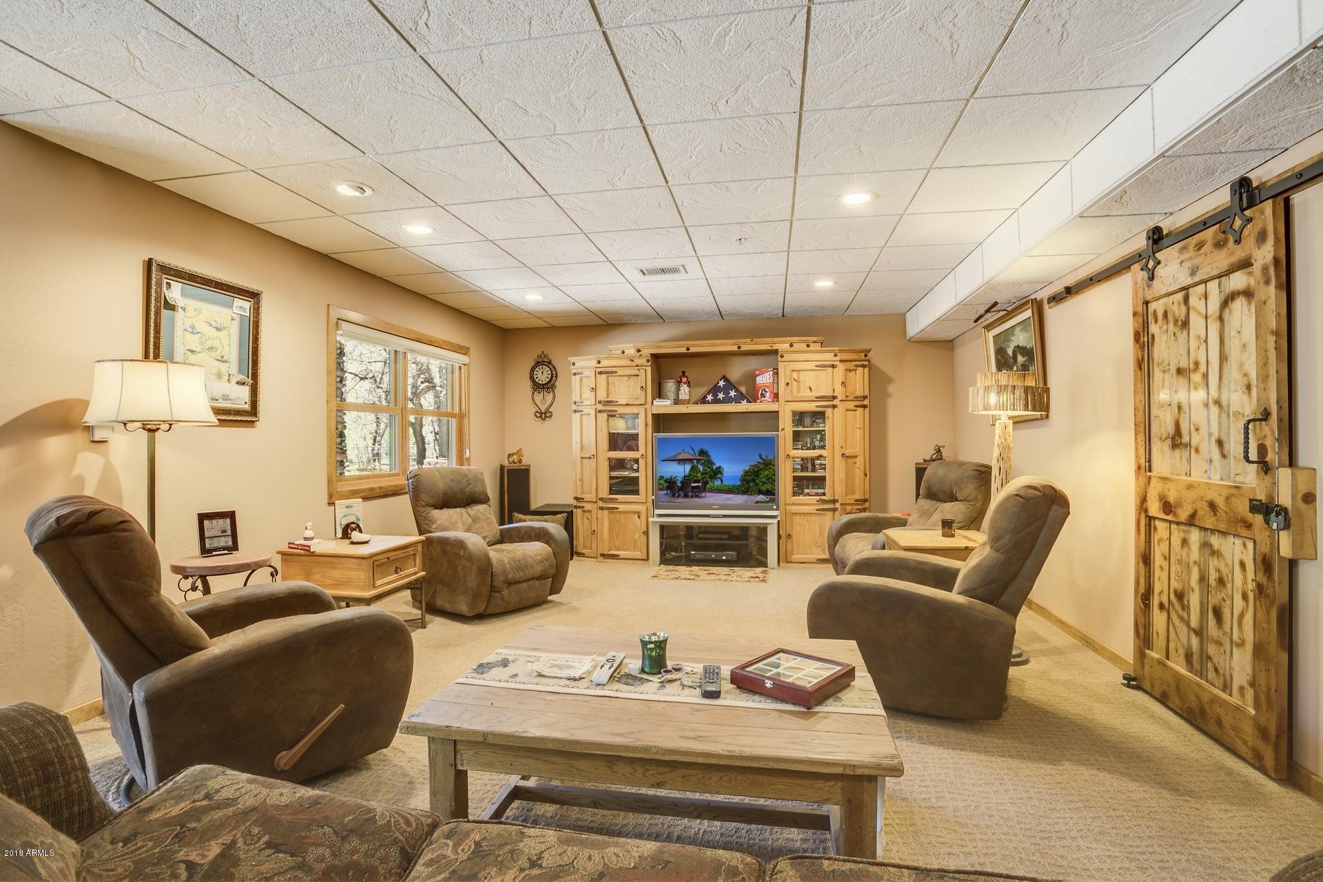 9247 Juniper Road Strawberry, AZ 85544 - Photo 34 of 54 Lower level family room