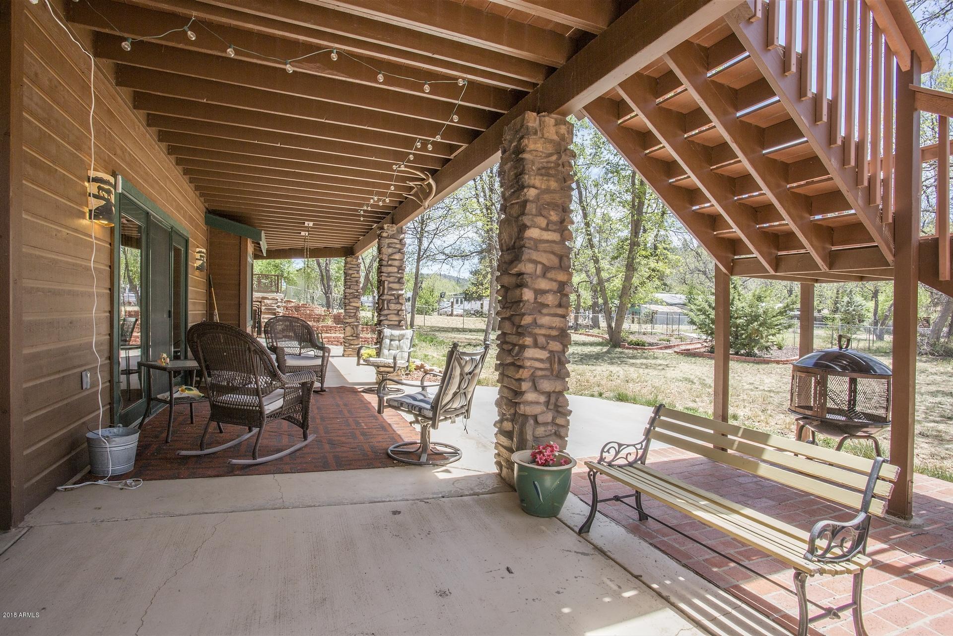 9247 Juniper Road Strawberry, AZ 85544 - Photo 36 of 54 Rear patio