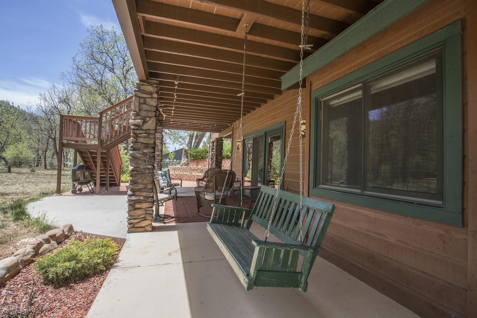 9247 Juniper Road Strawberry, AZ 85544 - Photo 37 of 54 Rear patio