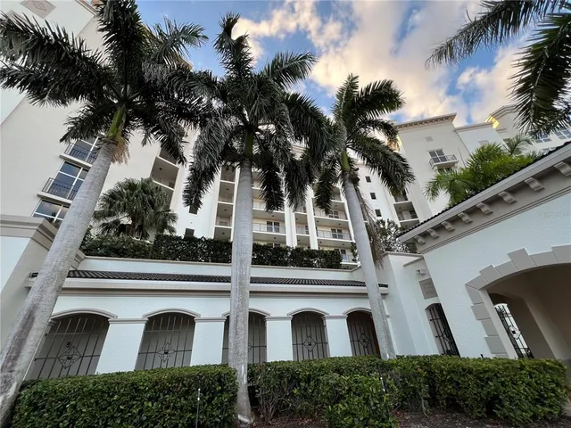 an aerial view of a house with outdoor space