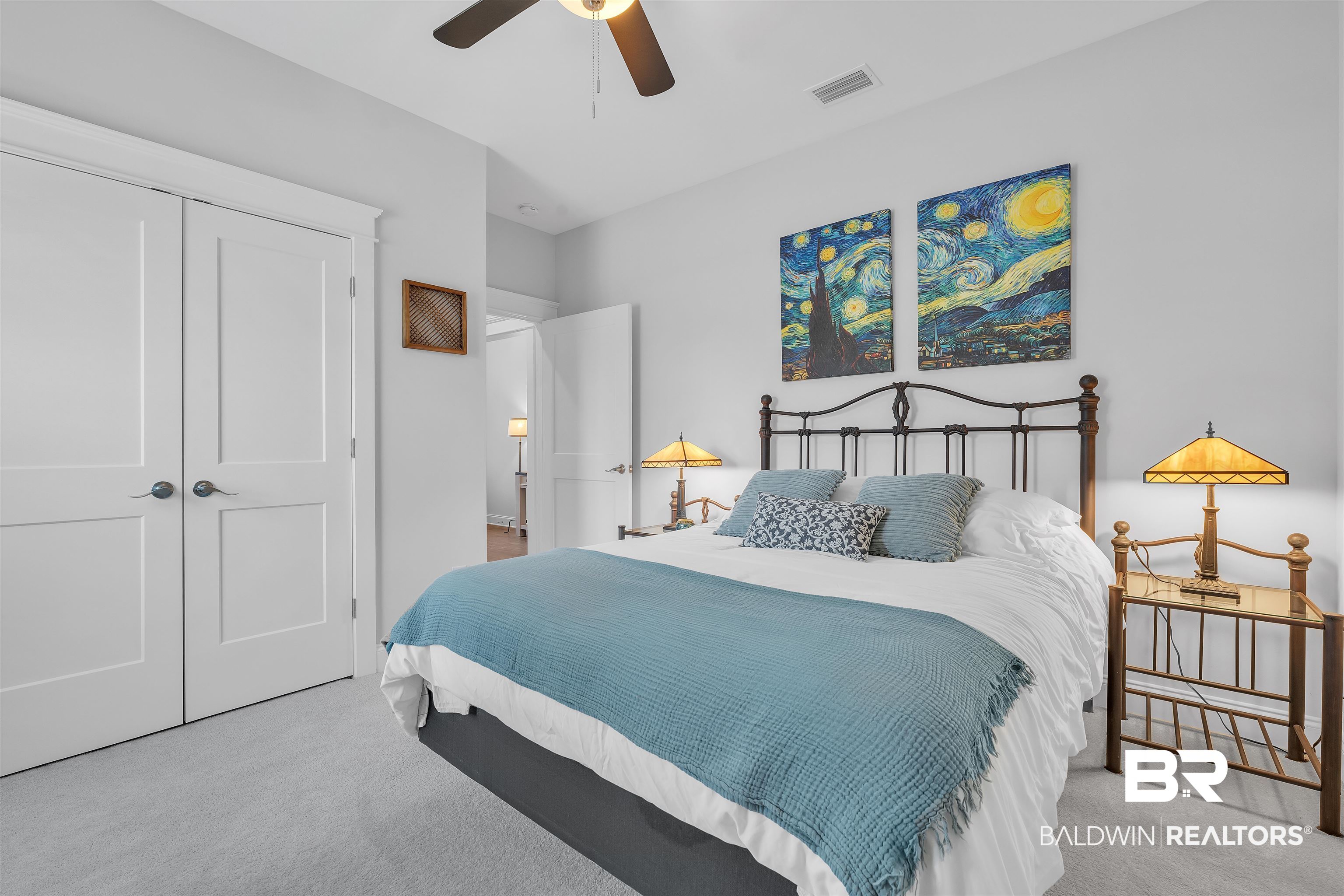 31630 Canopy Loop Daphne, AL 36527 - Photo 6 of 30 Carpeted bedroom with visible vents, ceiling fan, and a closet