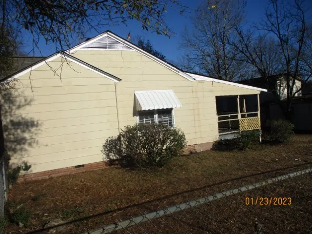 a backyard of a house