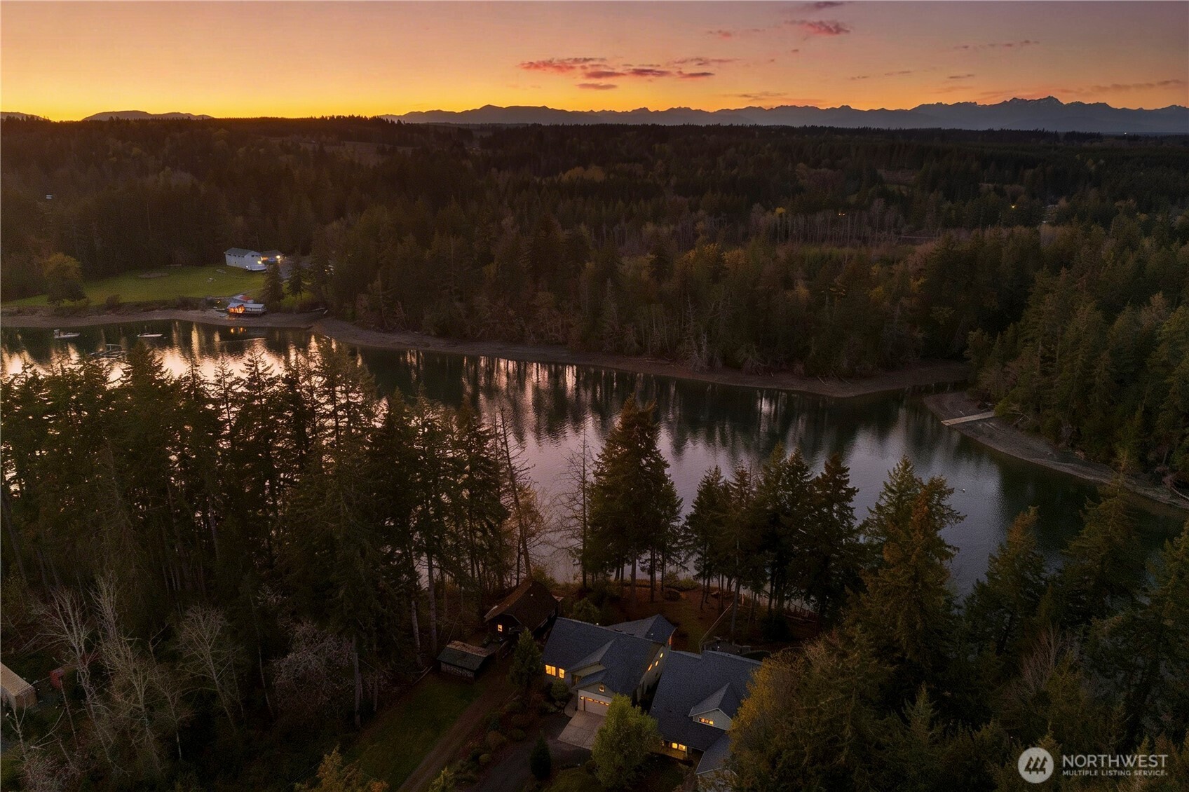 730 Southeast Nelson Road Shelton, WA 98584 - Photo 7 of 40 a view of a lake in middle of the city