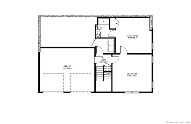 a bathroom with a window and mirror