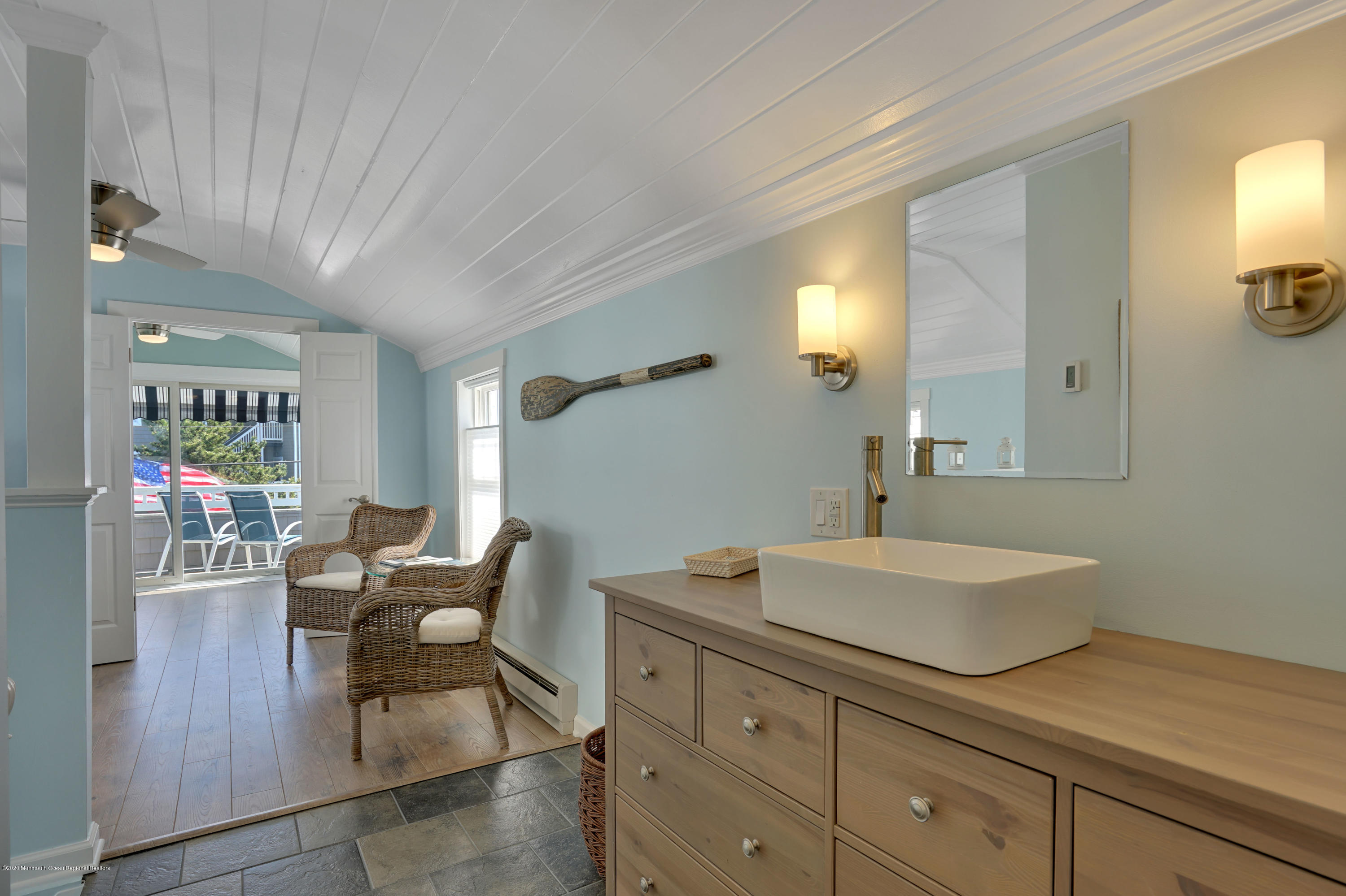 593 Brielle Road Manasquan, NJ 08736 - Photo 26 of 39 a spacious bathroom with a sink double vanity granite and a mirror