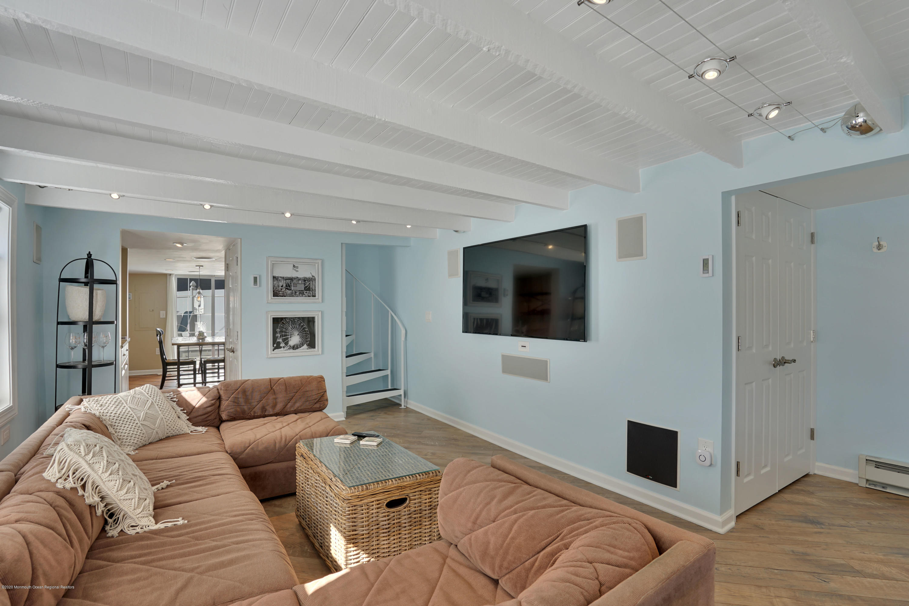 593 Brielle Road Manasquan, NJ 08736 - Photo 8 of 39 a living room with furniture and a flat screen tv
