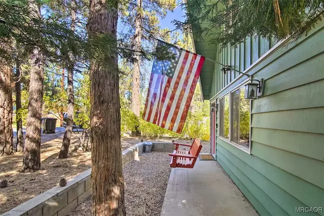 a building outdoor space with seating space
