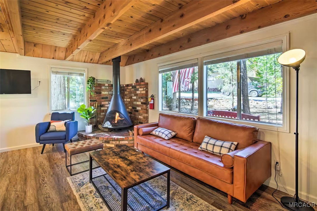161 Moreno Lane Sugarloaf, CA 92386 - Photo 4 of 14 a outdoor living space with furniture and a potted plant