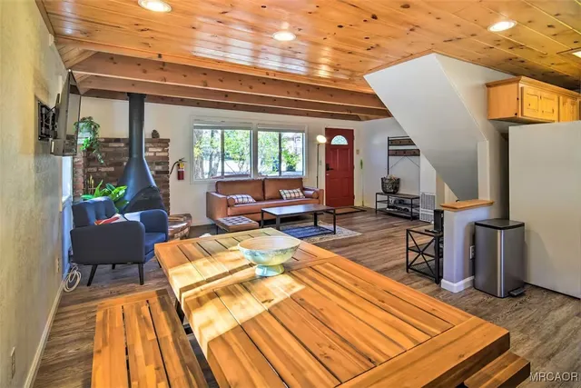 a outdoor space with sitting space